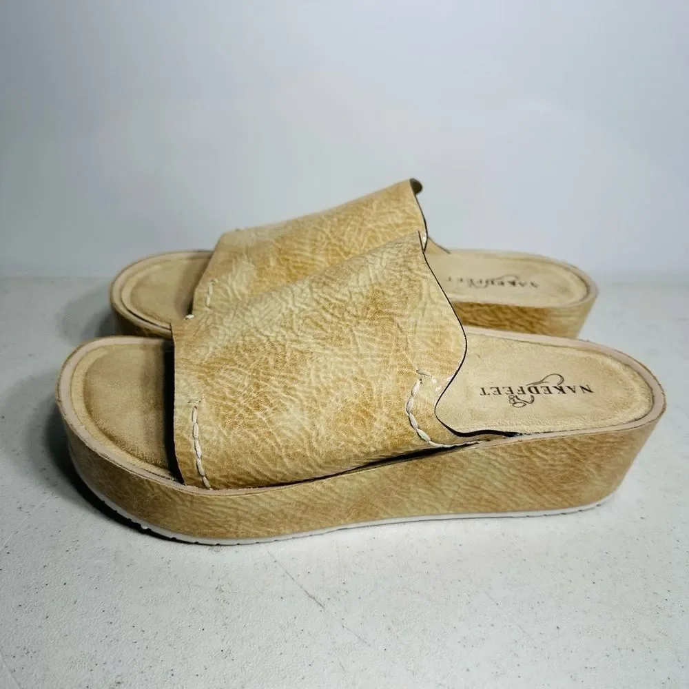 Tan Women's Slide Sandals